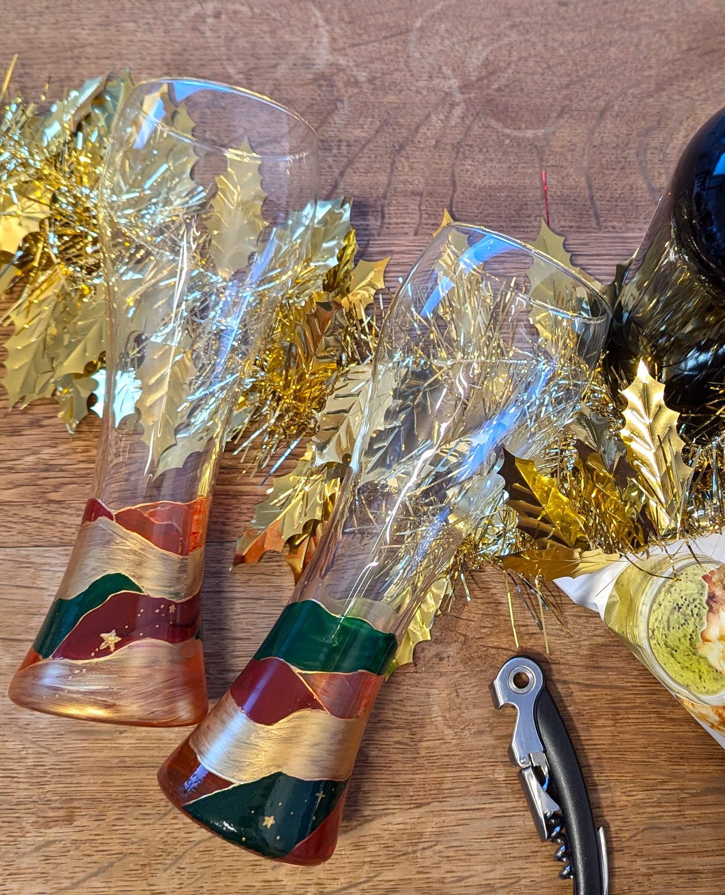Verres à bière motif océan