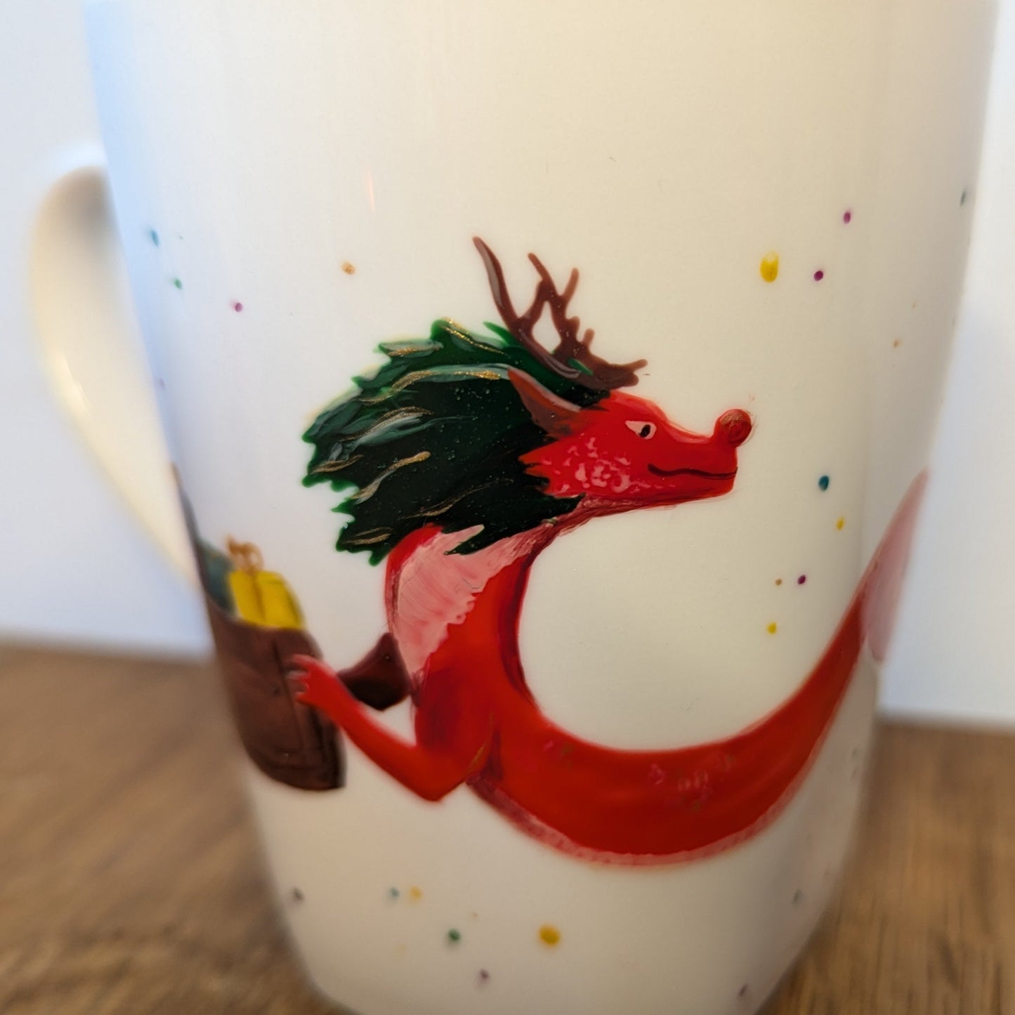 Tasse dragon de Noël