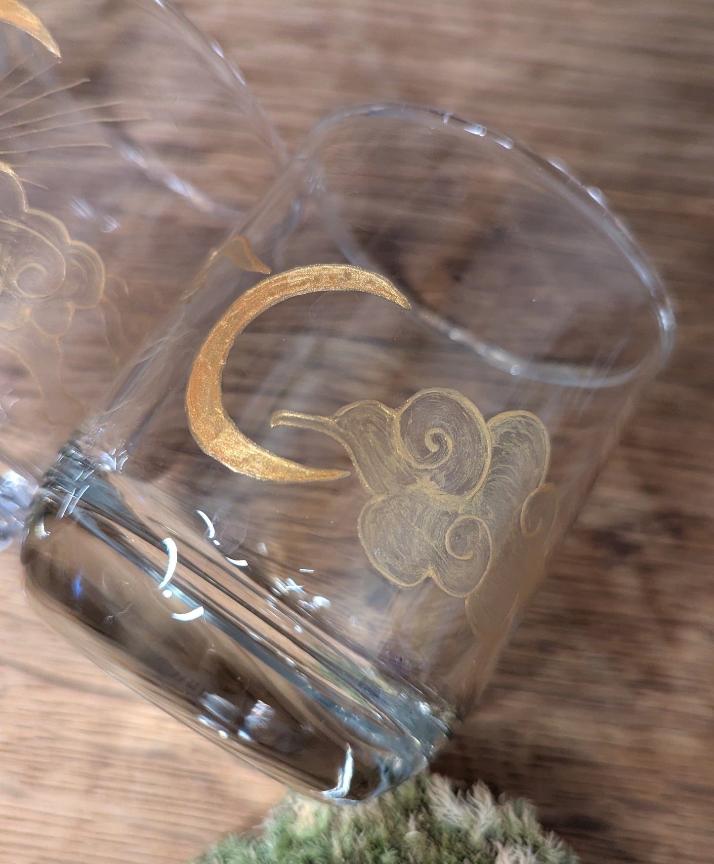 Verre à eau - Astres Dorés
