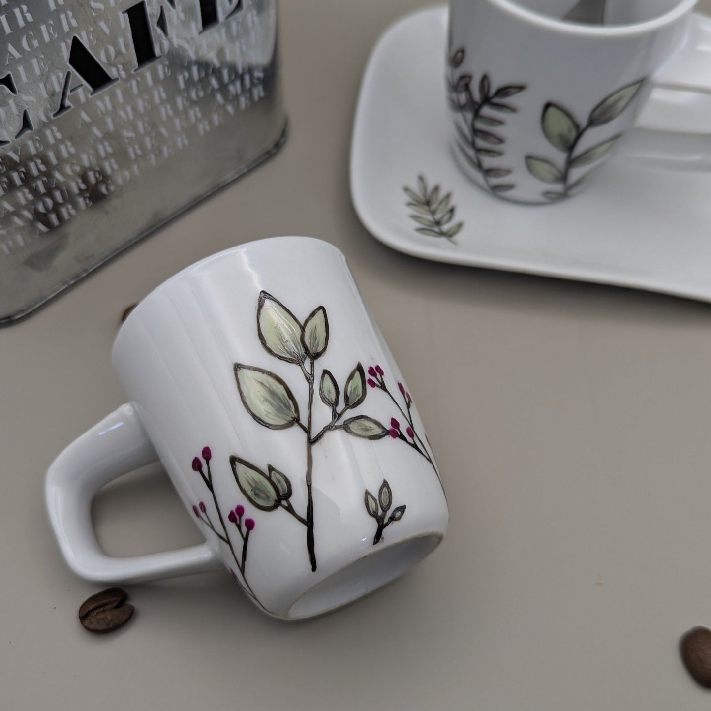 Petites tasses à café fantaisie