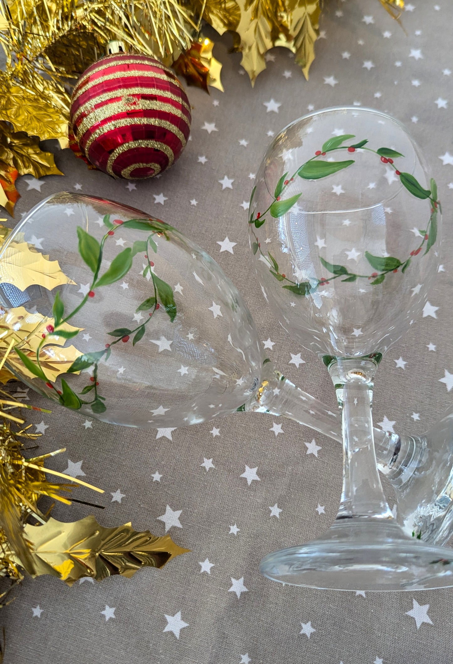Verre à vin Gui de Noël