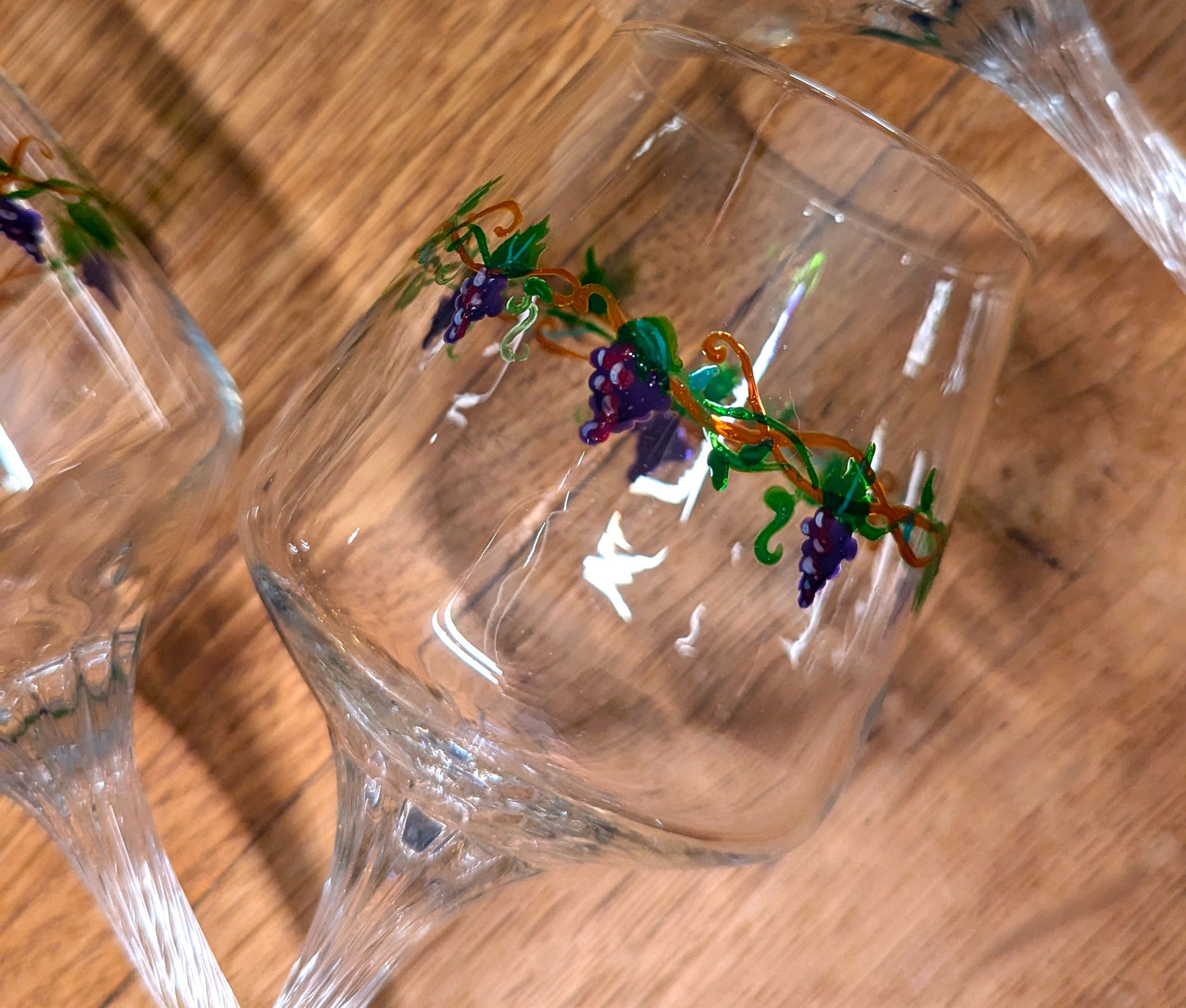 Verre Ă vin motifs vignes