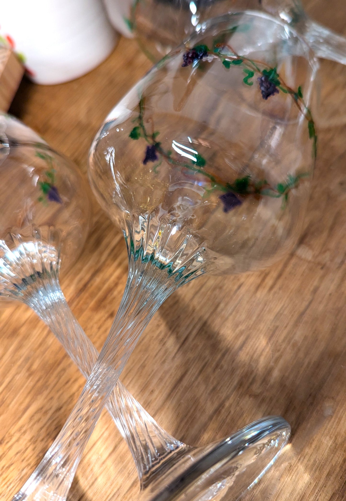 Verre Ă vin motifs vignes