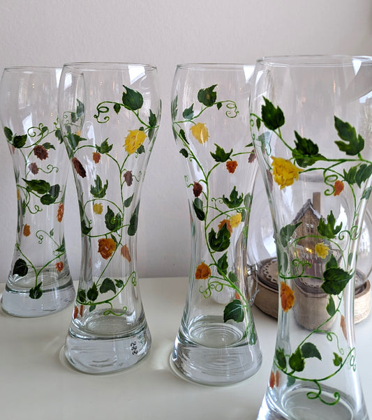 Verres à bière houblons