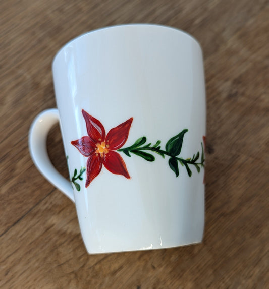 Tasse à liane fleurie