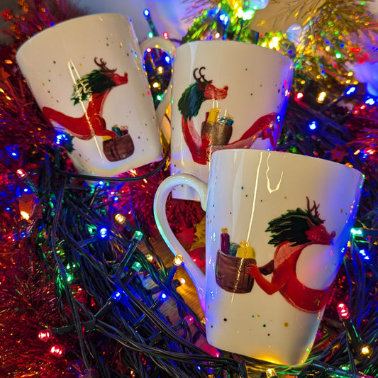 Tasse dragon de Noël