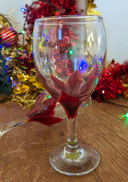 Verres à vin - Poinsettia
