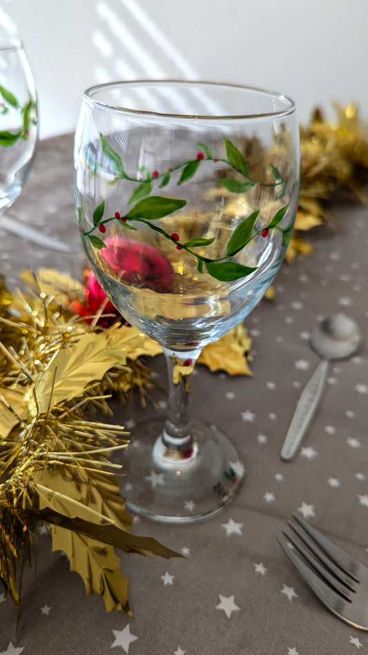 Verre à vin Gui de Noël